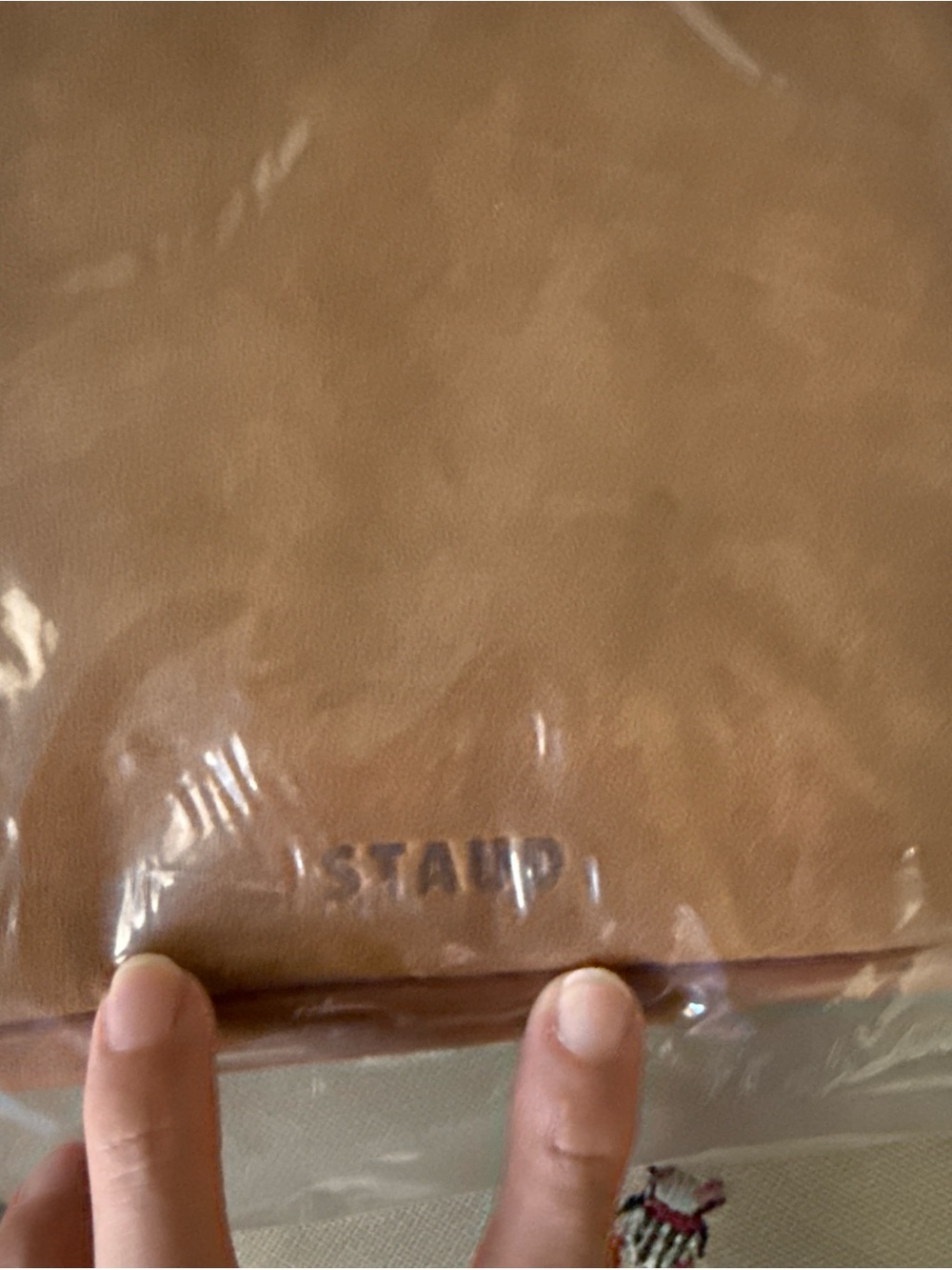 NWT STAUD Pine Shoulder Bag, Tan - Picture 6 of 7